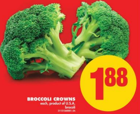 Broccoli crowns