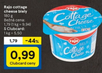 Rajo cottage cheese biely