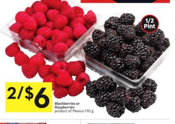 Blackberries or Raspberries