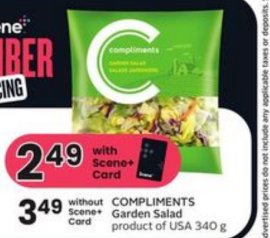 COMPLIMENTS Garden Salad