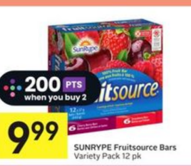 SUNRYPE Fruitsource Bars
