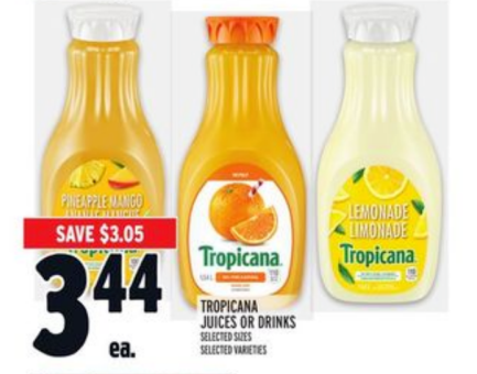 Tropicana Juices or Drinks