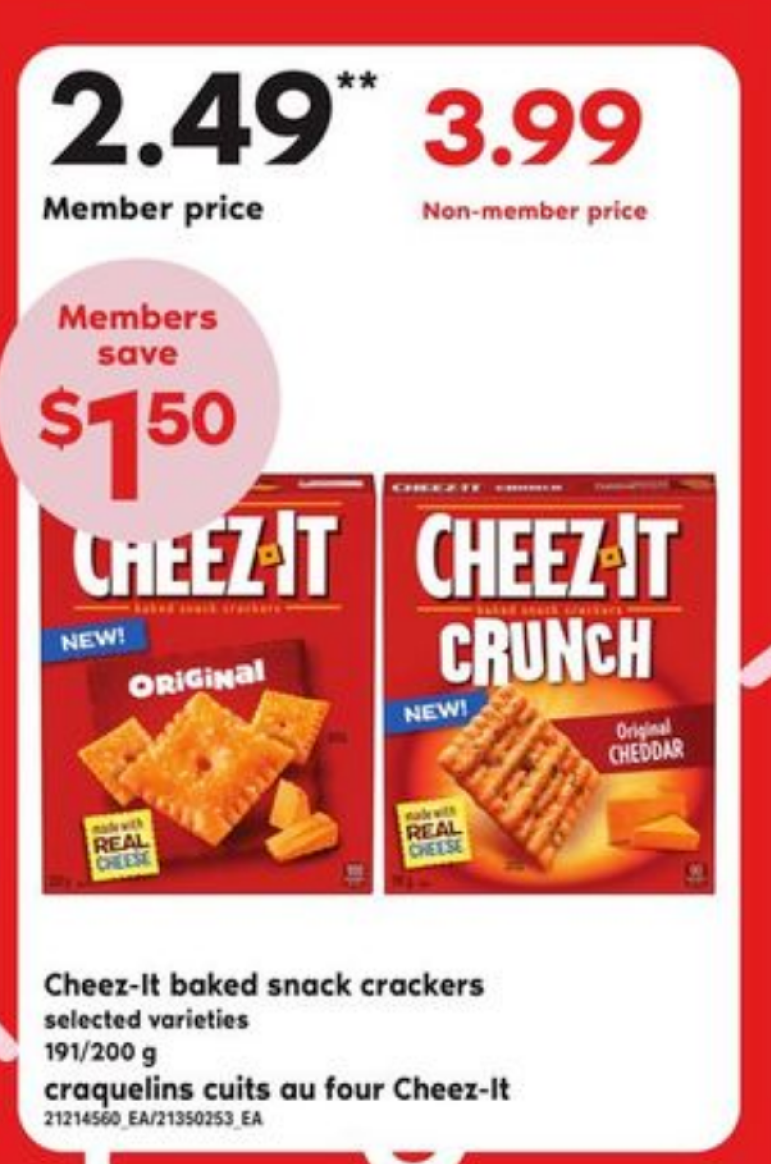 Cheez-It baked snack crackers