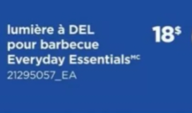 Lumiere a DEL pour barbecue Everyday Essentials