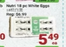 Nutri 18 pc White Eggs