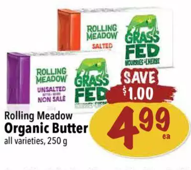 Rolling Meadow Organic Butter