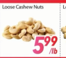 Loose Cashew Nuts
