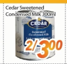 Cedar Sweetened Condensed Milk