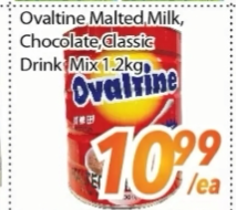 Ovaltine Malted Milk, Chocolate Classic Drink Mix