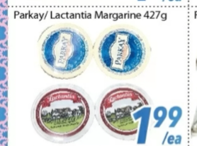 Parkay/Lactantia Margarine