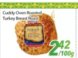 Cuddy Oven Roasted Turkey Breast Roast