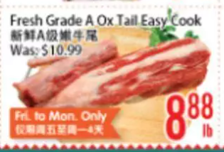 Fresh Grade A Ox Tail Easy Cook