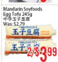 Mandarin Soyfoods Egg Tofu