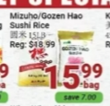 Mizuho/Gozen Hao Sushi Rice