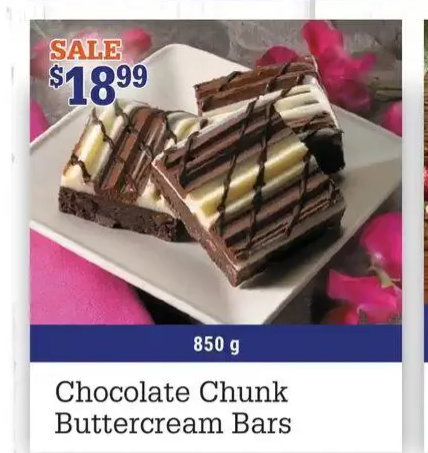 Chocolate Chunk Buttercream Bars