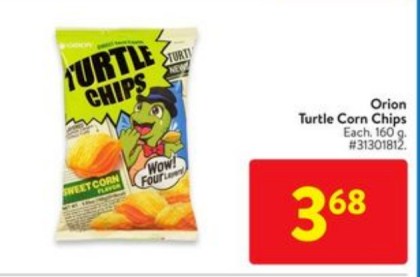 Orion Turtle Corn Chips