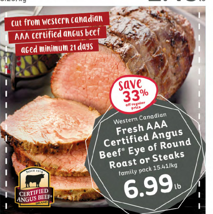 Fresh AAA Certified Angus Beef