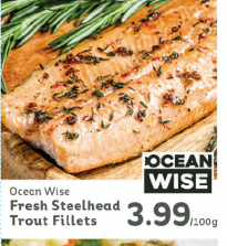 Ocean Wise Fresh Steelhead Trout Fillets