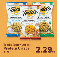 Todd's Better Snacks Protein Crisps