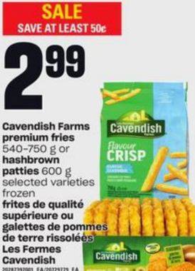 Cavendish Farms premium fries