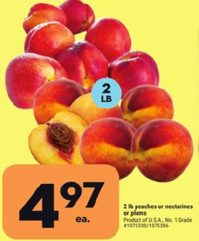 2 lb peaches