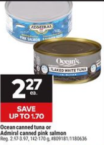 Ocean canned tuna