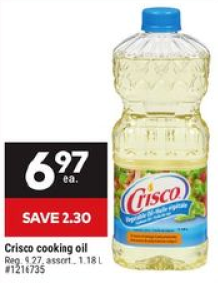Crisco cooking oil